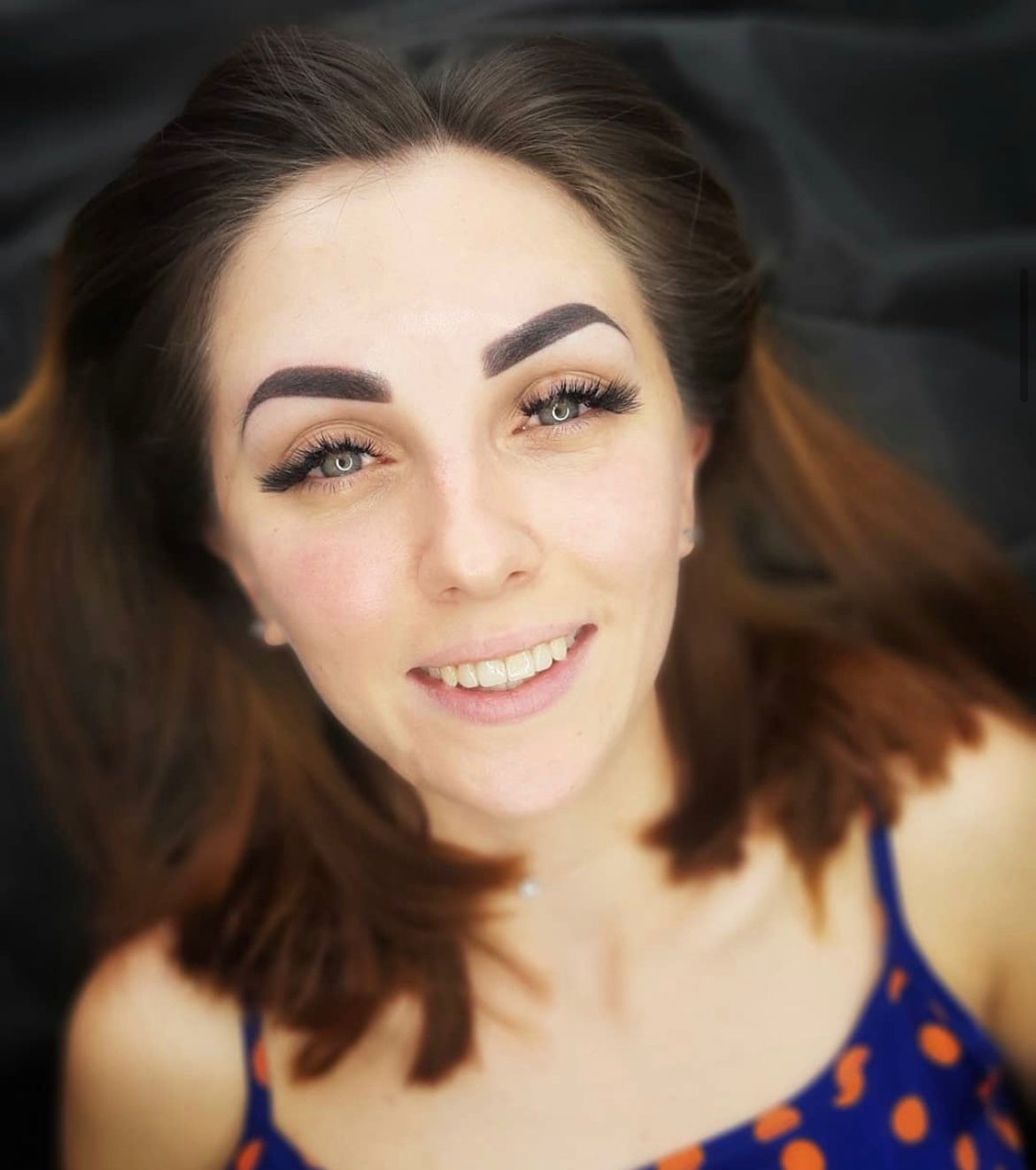 Powder brows semi-permanent makeup results