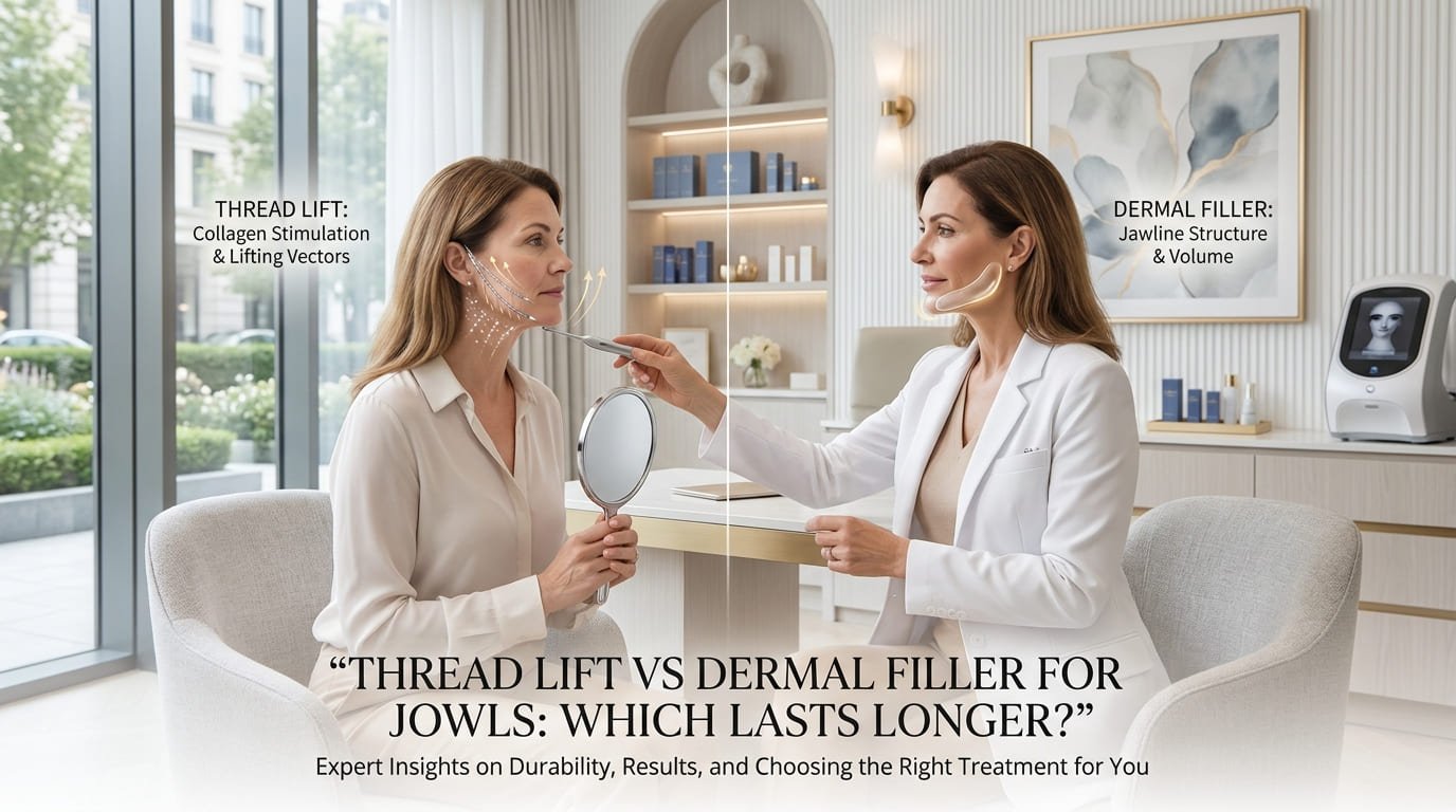 Thread Lift vs Dermal Filler for Jowls: Which Lasts Longer?