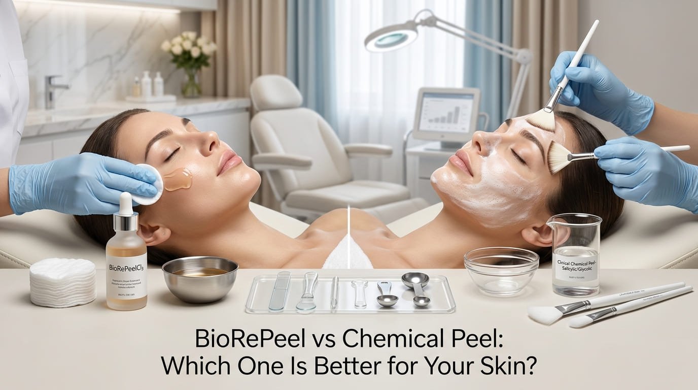 BioRePeel vs Chemical Peel: Which One Is Better for Your Skin?
